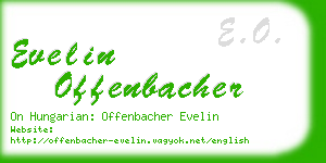 evelin offenbacher business card